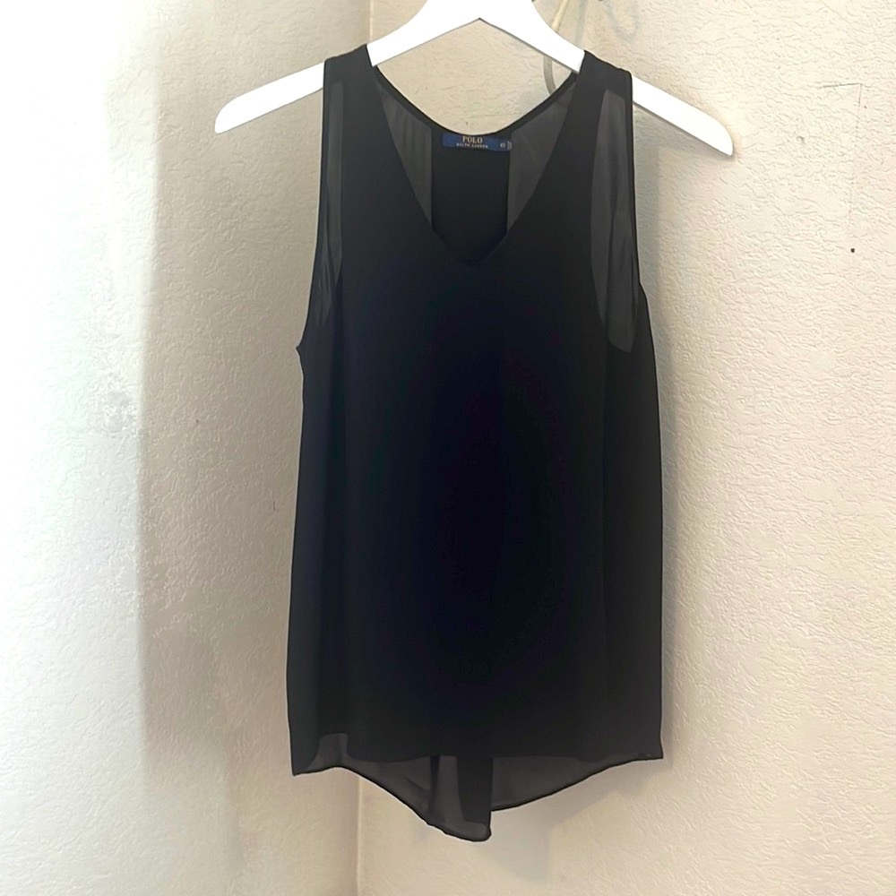 Ralph Lauren Polo silk sleeveless blouse